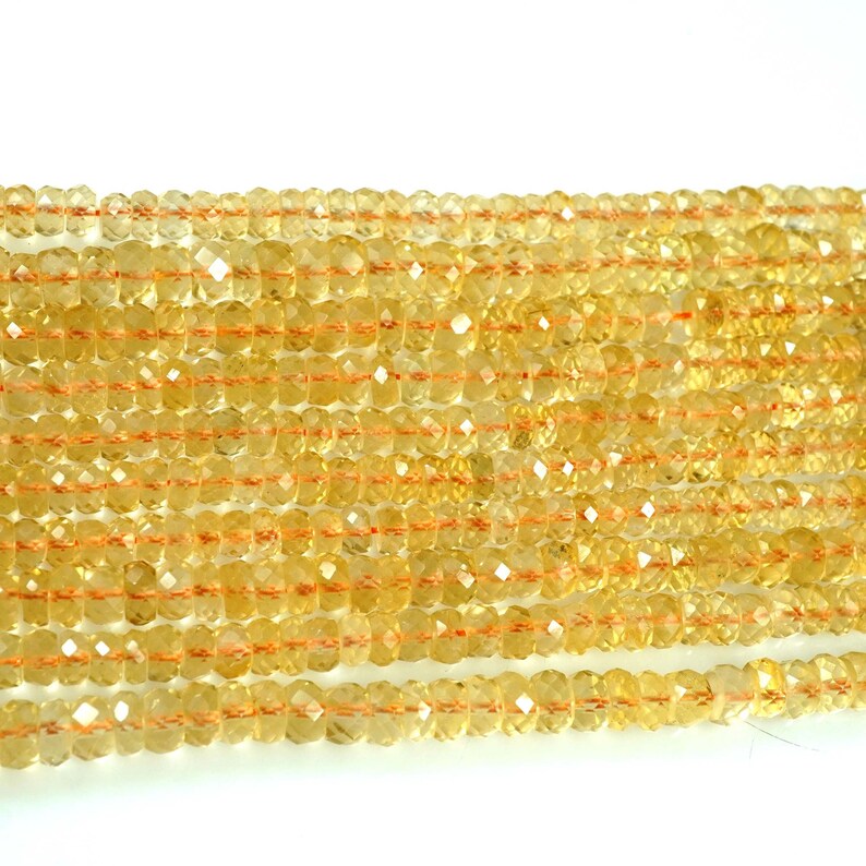 Faceted deals citrine beads