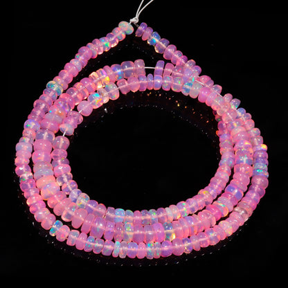 Purple Ethiopian Opal Smooth Pear Beads - Shyama Gems