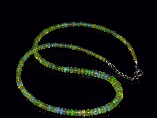 AAA+ Natural Opal Beads Smooth Green Opal Beads Ethiopian Opal Stone Beads