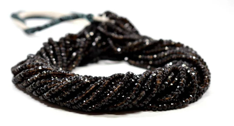 Black Seed Bead Choker with Seven Black Crystals – Just Bead It